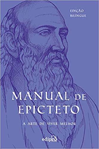 Livro PDF Manual de Epicteto: A arte de viver melhor: Edição Bilíngue com postal + marcador