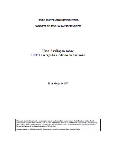 Livro PDF The IMF and Aid to Sub-Saharan Africa
