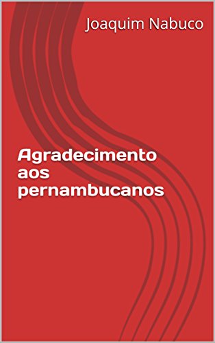 Livro PDF Agradecimento aos pernambucanos