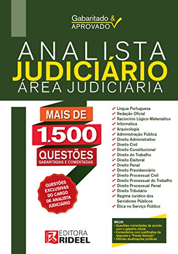 Livro PDF Gabaritado e Aprovado – Analista Judiciário