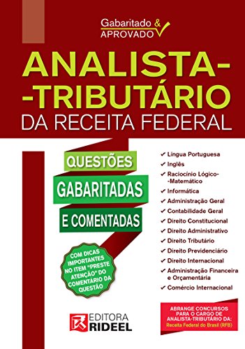 Livro PDF Gabaritado e Aprovado – Analista Tributário da Receita Federal