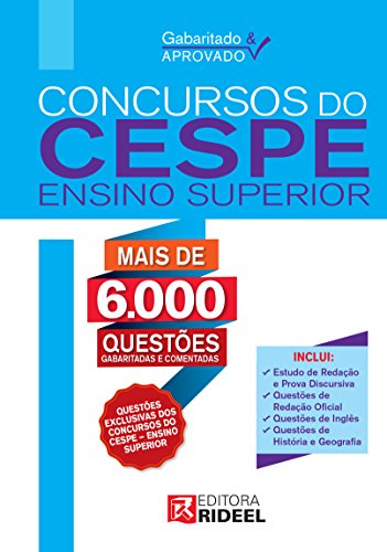 Livro PDF Gabaritado e Aprovado – Concursos do CESPE (Ensino Superior)