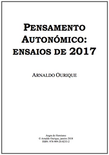 Livro PDF Pensamento autonómico: ensaios de 2017