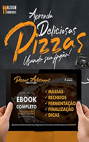 Capa do livro: Aprenda a fazer pizzas artesanais no seu fogão - Ler Online pdf
