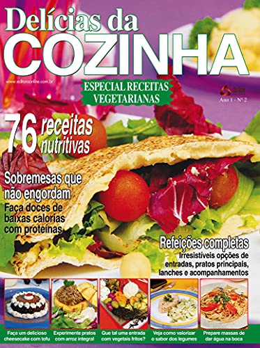 Livro PDF Delícias da Cozinha: Receitas Vegetarianas
