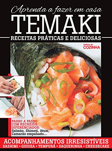 Livro PDF Delicias da Cozinha – Aprenda a fazer Temaki em Casa