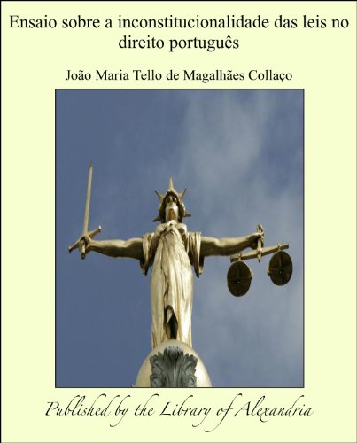 Capa do livro: Ensaio sobre a inconstitucionalidade das leis no direito portuguçs - Ler Online pdf