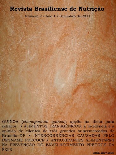 Capa do livro: Revista Brasiliense de Nutrição, número 2, ano 1, setembro de 2011 - Ler Online pdf