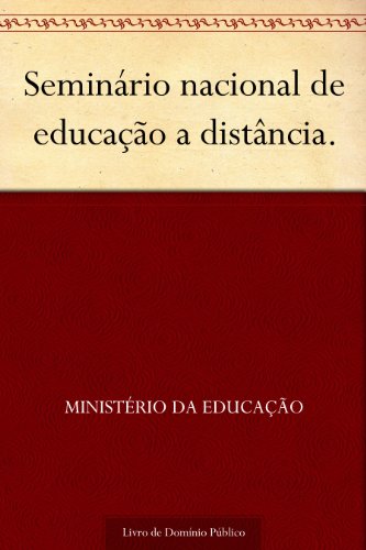 Livro PDF Seminário nacional de educação a distância.