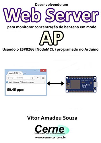 Livro PDF Desenvolvendo um Web Server para monitorar concentração de benzeno em modo AP Usando o ESP8266 (NodeMCU) programado no Arduino