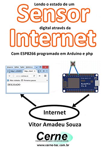 Livro PDF Lendo o estado de um Sensor digital através da Internet Com ESP8266 programado em Arduino e php