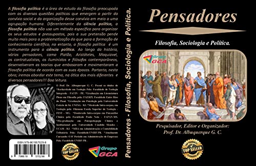 Livro PDF Pensadores: Filosofia, Sociologia e Política.