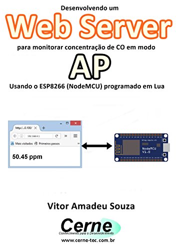 Livro PDF Desenvolvendo um Web Server para monitorar concentração de CO em modo AP Usando o ESP8266 (NodeMCU) programado em Lua