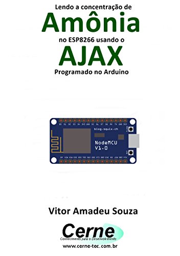Livro PDF Lendo a concentração de Amônia no ESP8266 usando o AJAX Programado no Arduino
