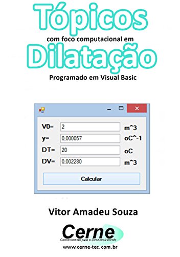 Livro PDF Tópicos com foco computacional em Dilatação Programado em Visual Basic