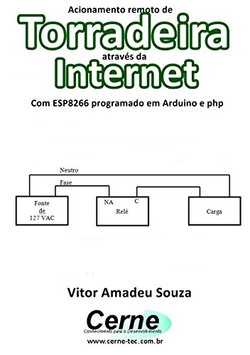 Livro PDF Acionamento remoto de Torradeira através da Internet Com ESP8266 programado em Arduino e php
