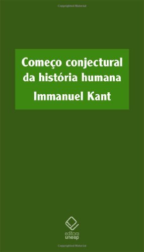Livro PDF Começo conjectural da história humana