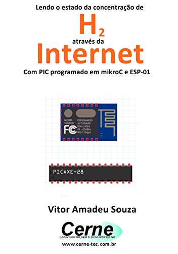 Capa do livro: Lendo o estado da concentração de H2 através da Internet Com PIC programado em mikroC e ESP-01 - Ler Online pdf