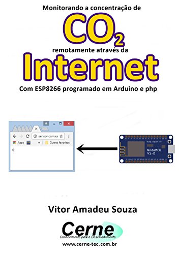 Livro PDF Monitorando a concentração de CO2 remotamente através da Internet Com ESP8266 programado em Arduino e php