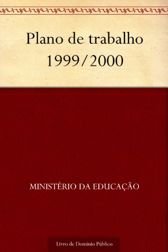 Livro PDF Plano de trabalho 1999-2000