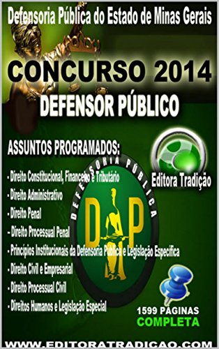 Capa do livro: Defensor Público de Minas Gerais – Preparatório Completo: Concurso da Defensoria Pública do Estado de Minas Gerais - Ler Online pdf