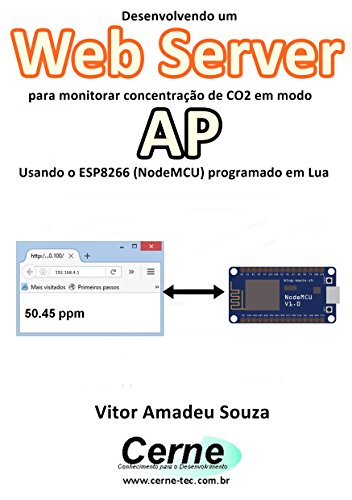 Livro PDF Desenvolvendo um Web Server para monitorar concentração de CO2 em modo AP Usando o ESP8266 (NodeMCU) programado em Lua