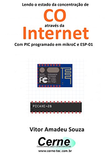 Livro PDF Lendo o estado da concentração de CO através da Internet Com PIC programado em mikroC e ESP-01