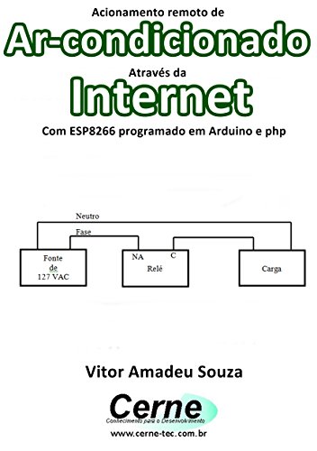 Livro PDF Acionamento remoto de Ar-condicionado Através da Internet Com ESP8266 programado em Arduino e php