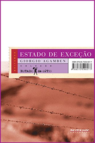 Capa do livro: Estado de exceção: [Homo Sacer, II, I] (Coleção Estado de Sítio) - Ler Online pdf