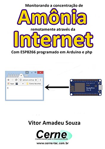 Livro PDF Monitorando a concentração de Amônia remotamente através da Internet Com ESP8266 programado em Arduino e php