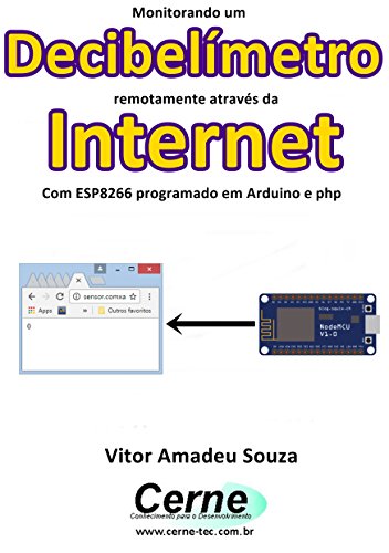 Livro PDF Monitorando um Decibelímetro remotamente através da Internet Com ESP8266 programado em Arduino e php