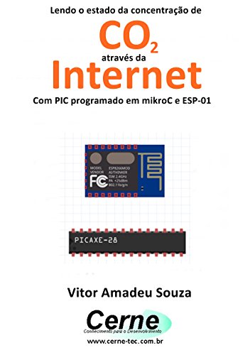 Livro PDF Lendo o estado da concentração de CO2 através da Internet Com PIC programado em mikroC e ESP-01