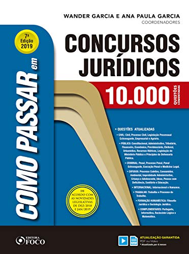 Capa do livro: Como passar concursos jurídicos: 10.000 questões comentadas - Ler Online pdf