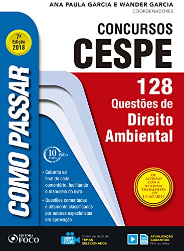 Livro PDF Como passar em concursos CESPE: direito ambiental: 128 questões de direito ambiental
