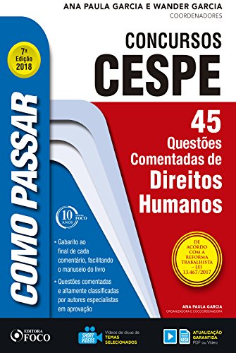 Capa do livro: Como passar em concursos CESPE: direitos humanos: 45 questões comentadas de direitos humanos - Ler Online pdf