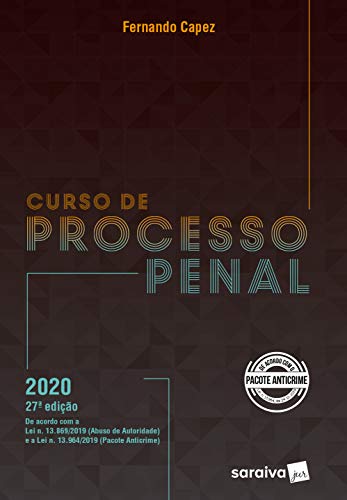Capa do livro: Curso de Processo Penal – 27ª Edição 2020 - Ler Online pdf