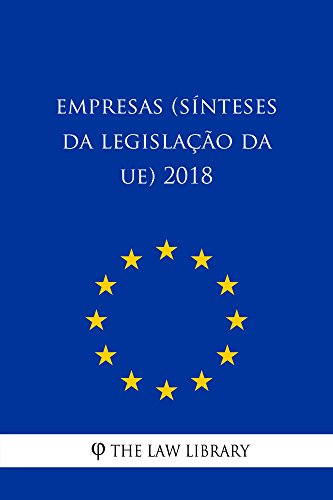 Capa do livro: Empresas (Sínteses da legislação da UE) 2018 - Ler Online pdf