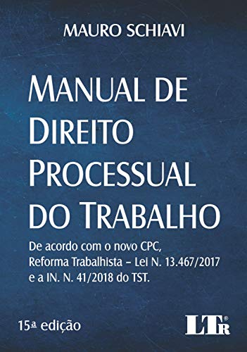 Livro PDF MANUAL DE DIREITO PROCESSUAL DO TRABALHO