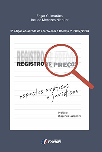 Livro PDF Registro de preços: aspectos práticos e jurídicos