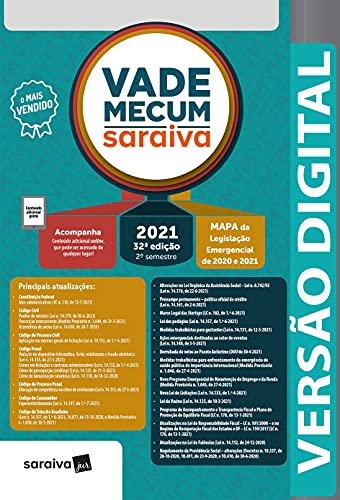Livro PDF Vade Mecum 2021 Saraiva – Tradicional – 32ª Edição