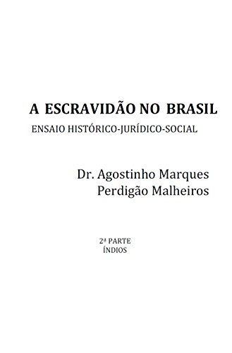 Capa do livro: A escravidão no Brasil: ensaio histórico-jurídico-social, Parte 2 – Índios - Ler Online pdf