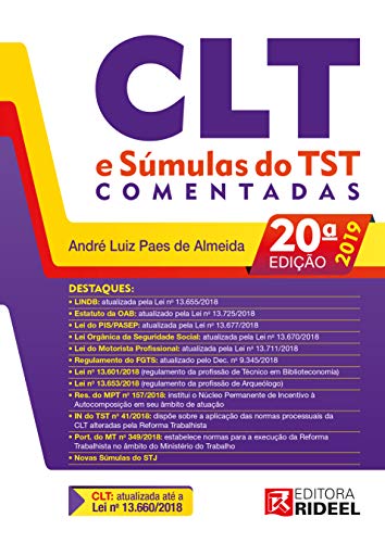 Livro PDF: CLT e Súmulas do TST Comentadas