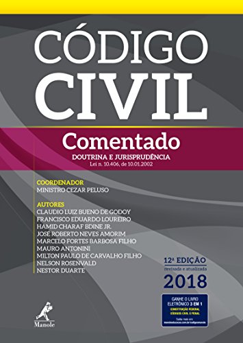 Capa do livro: Código civil comentado: doutrina e jurisprudência 12a ed. 2018 - Ler Online pdf