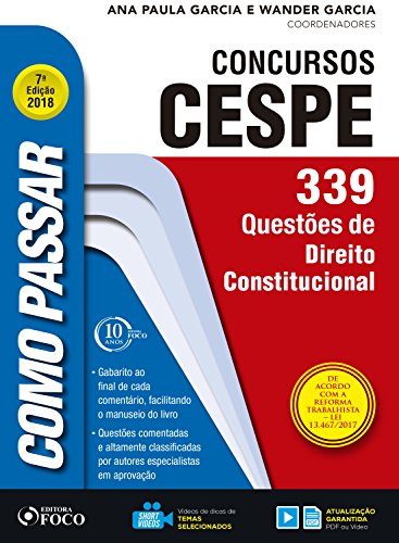 Livro PDF Como passar em concursos CESPE: direito constitucional: 339 questões de direito constitucional