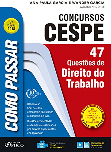 Livro PDF Como passar em concursos CESPE: direito do trabalho: 47 questões do direito do trabalho