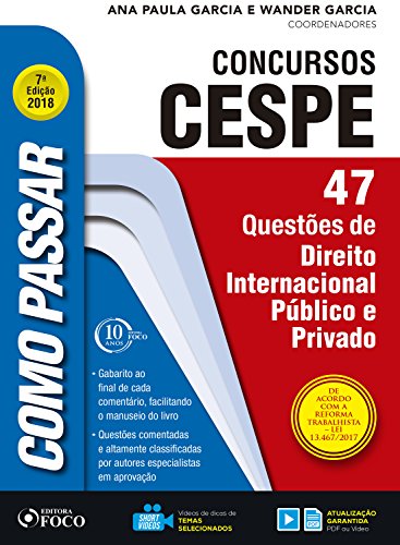 Capa do livro: Como passar em concursos CESPE: direito internacional público e privado: 47 questões de direito internacional público e privado - Ler Online pdf