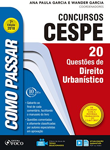 Capa do livro: Como passar em concursos CESPE: direito urbanístico: 20 questões de direito urbanístico - Ler Online pdf