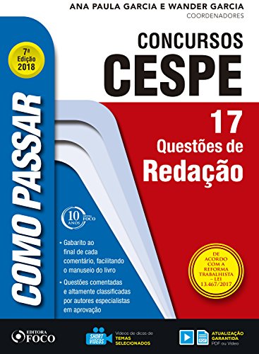 Livro PDF: Como passar em concursos CESPE: redação: 17 questões de redação
