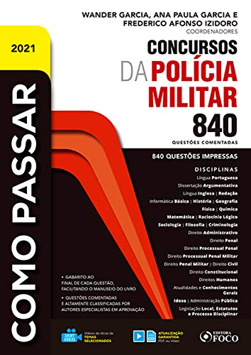 Livro PDF: Como passar em concursos da Polícia Militar: 840 questões comentadas