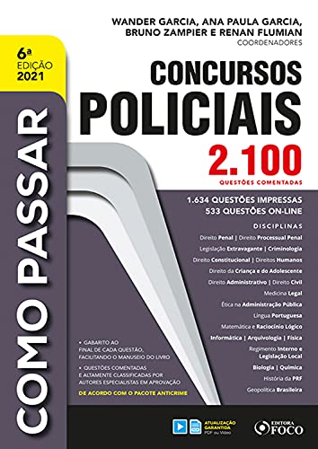Capa do livro: Como passar em concursos policiais: 2.100 questões comentadas - Ler Online pdf